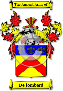 De lombard Family Crest Download (jpg) Legacy Series - 150 DPI